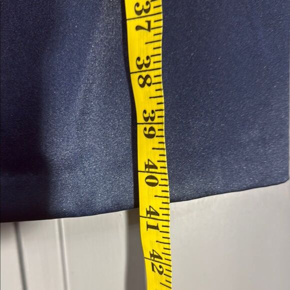 Elegant Navy Sleeveless Dress - Picture 6 of 10